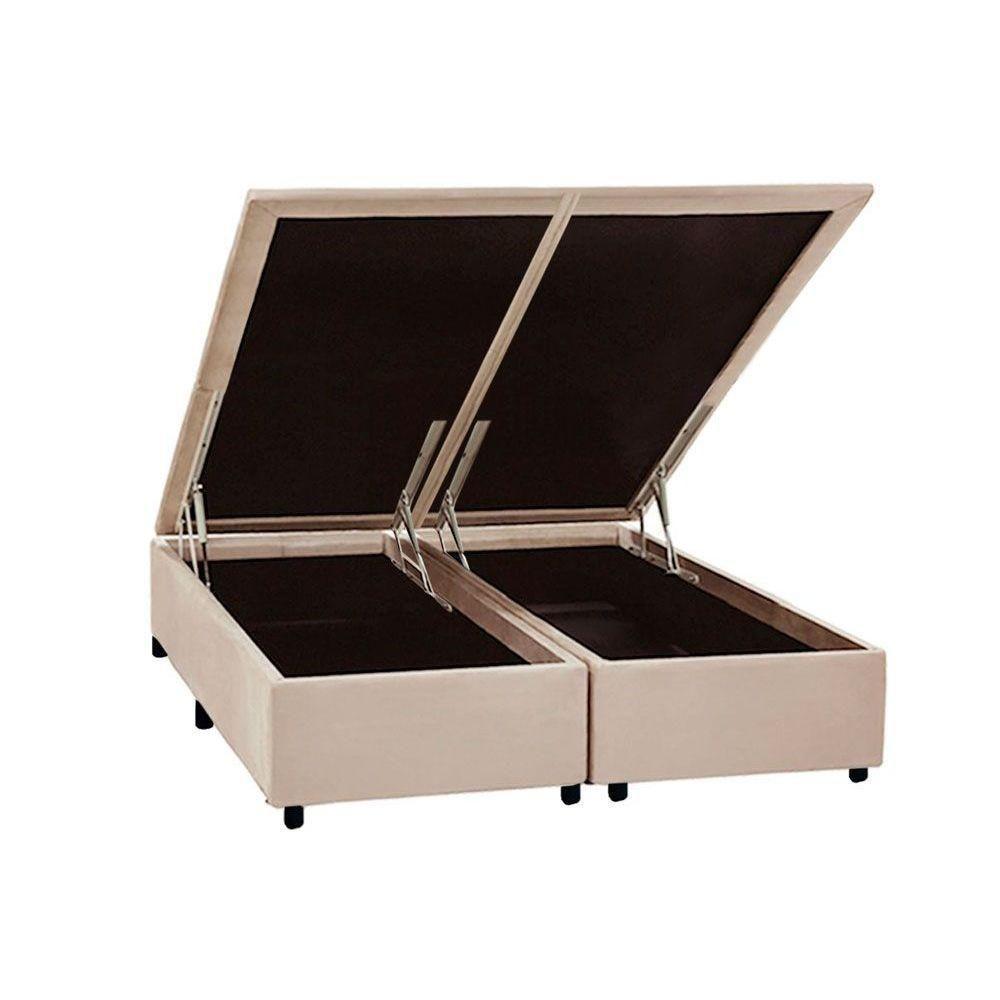 Cama Box Baú Queen Universal Suede Clean (158x198x35) - Costa Rica - 1