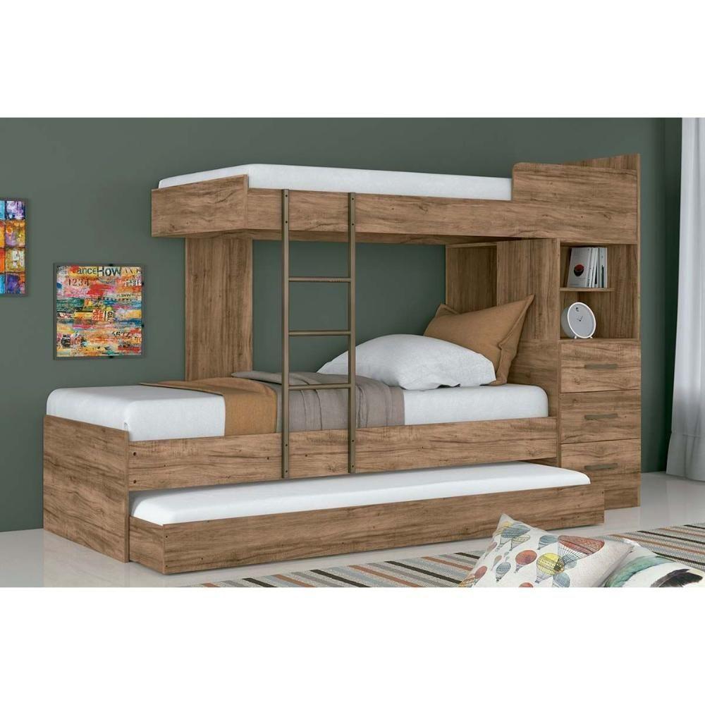 Treliche Plus c/ 3 Gavetas c/Auxiliar Atacama - Santos Andirá - 1