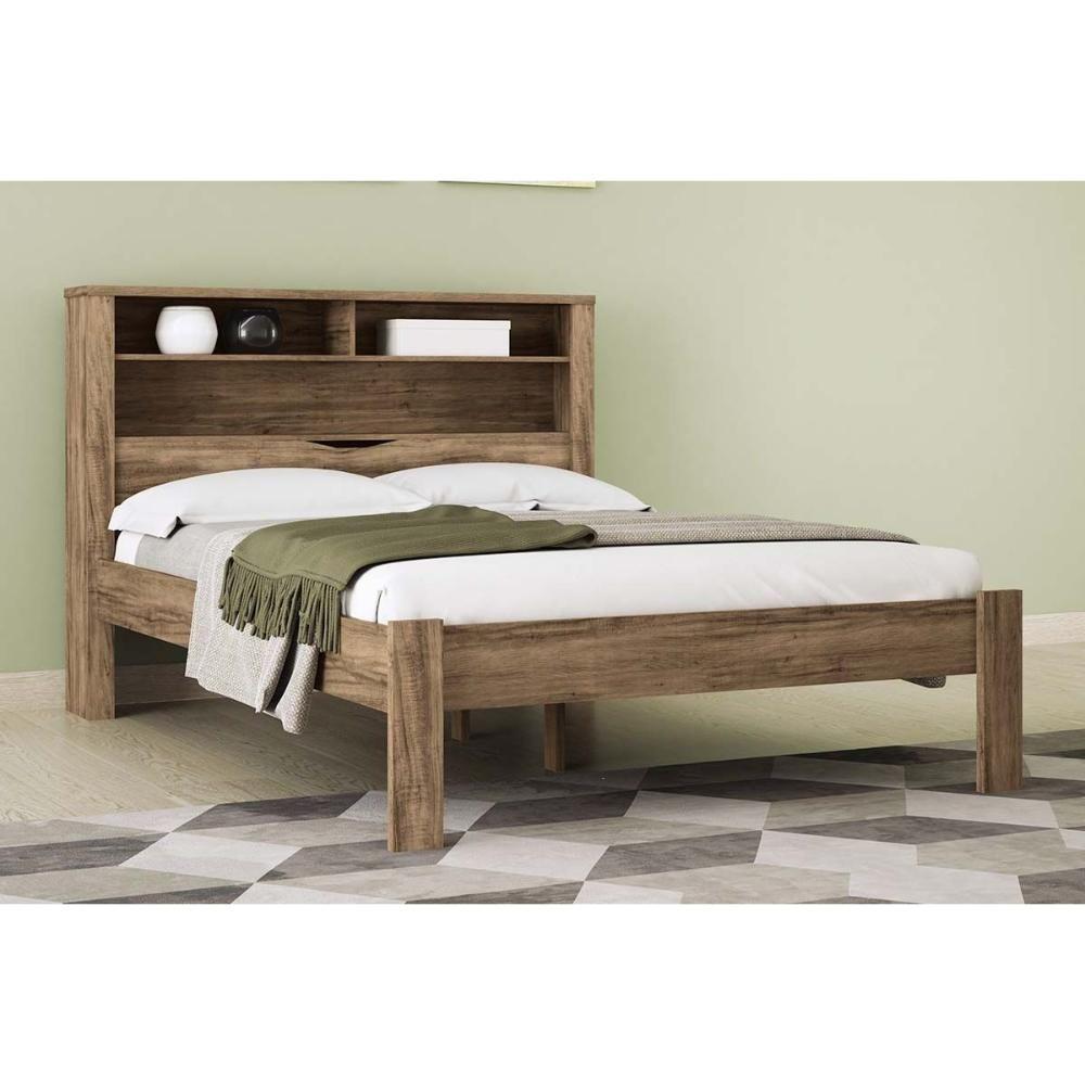 Cama de Casal Invicta com Baú + 2 Nichos Atacama - Santos Andirá - 1