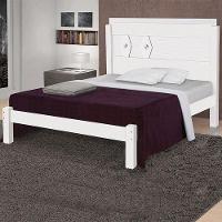Cama Quarto Casal Livia Branco Branco - 2
