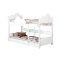 Beliche Solteiro Montessoriana Nuvem Erika Com Colchões Branca Incluso Luminária Led Branco - 6