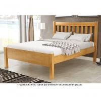 Cama Casal Em Madeira Maciça 1,40 Rapido Alice Mel - 1