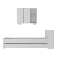 Conjunto Quarto Bicama Com Baú E Balcão 2 Portas Multimóveis Mp4117 Branco Branco - 5
