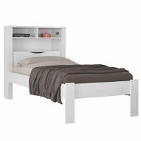 Cama Solteiro Invicta Com Baú Branco - Santos Andirá - 1