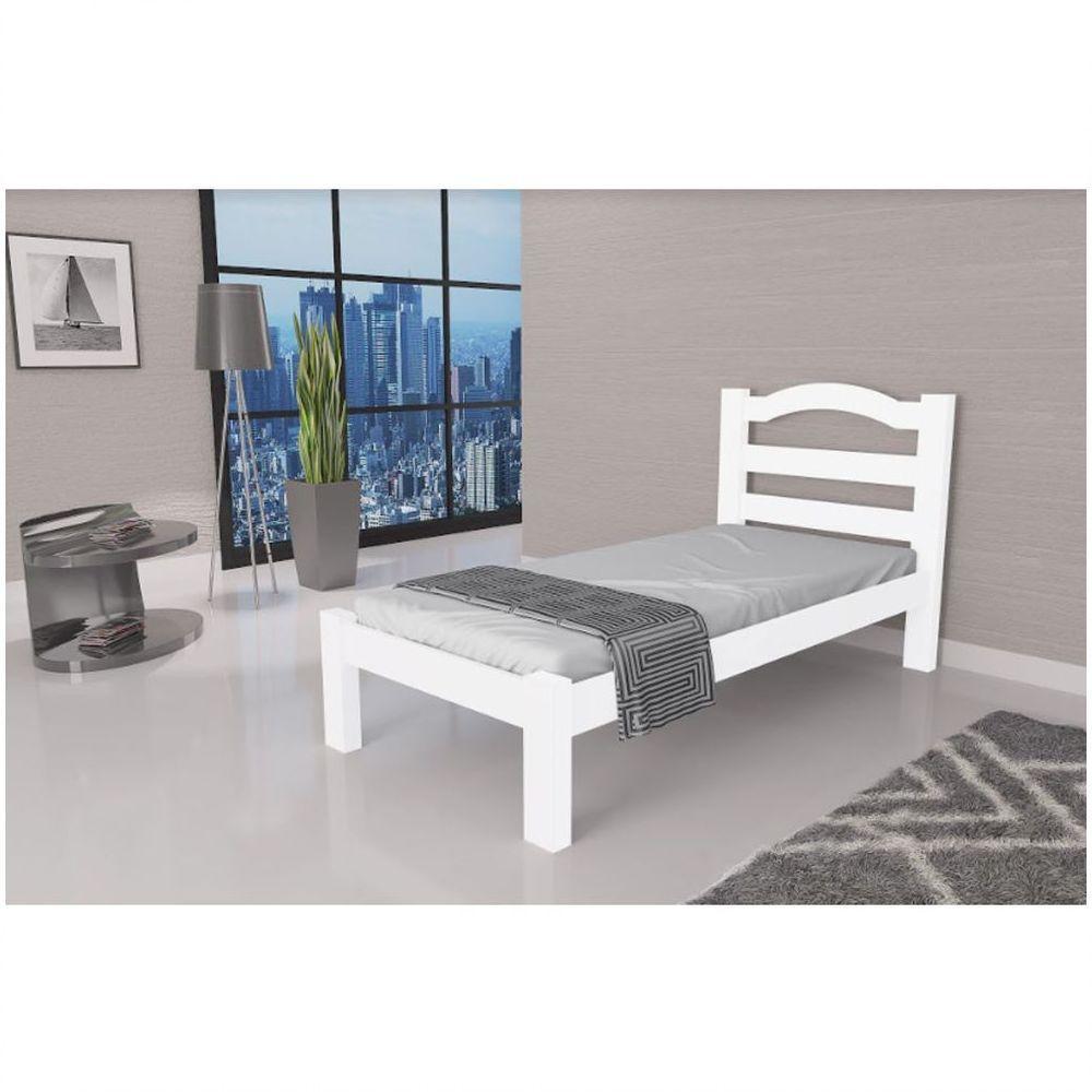 Cama Solteiro Robusta Colchão De 88cm Arauna Branco - 1