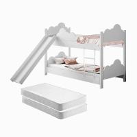 Beliche Sonho Doce Branca Com Escorregador E Colchões - 4