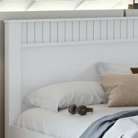 Cama De Casal Madeira Em Mdp E Branco Athenas Branco