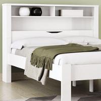 Cama Casal Baú Com Nicho Invicta Branco - Santos Andirá - 3