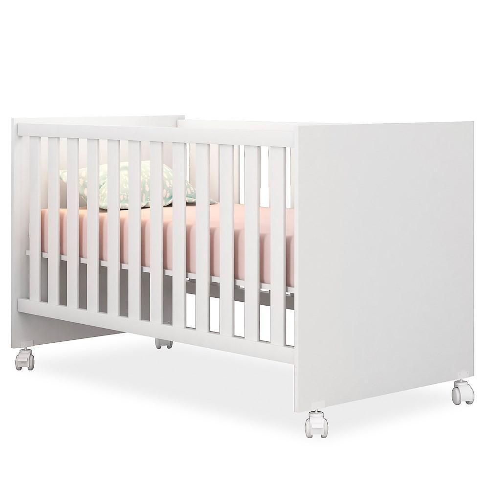 Berço Mini Cama Doce Sonho Com Rodizios Branco - 1