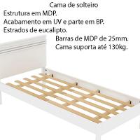 Cama De Solteiro Mdp Cm8010 Branco - 5