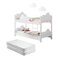 Beliche Sonho Doce Branca C/ Colchões E 2 Luminárias Soninho - 5