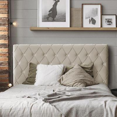 Cabeceira Estofada Miami Para Camas Casal 140 Cm Areia Areia
