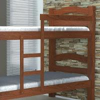 Beliche Solteiro Robusta Madeira Maciça C/Escada Amêndoa - 2