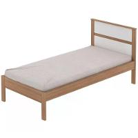 Cama Solteiro Cm8004 Amendoa Branco Amendoa Branco - 1
