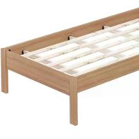 Cama Solteiro Cm8004 Amendoa Branco Amendoa Branco