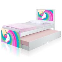 Cama Arco íris Unicórnio Com Auxiliar E Colchões - 5