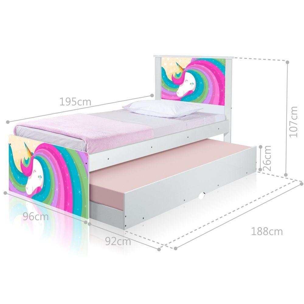 Cama Arco íris Unicórnio Com Auxiliar - 4