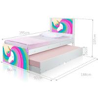 Cama Arco íris Unicórnio Com Auxiliar