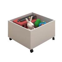 Cama Elevada Solteiro Lari Com Nichos Branco E Mel - 2