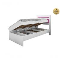 Cama Solteiro Larissa Branco/rosa Framar Móveis - 3