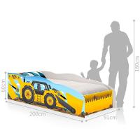Cama Solteiro Kids Speciale Trator Com Colchão - 3