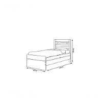 Cama Solteiro Malbec Off White Com Colchão - 2