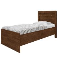 Cama Solteiro Baú Ivana Malbec Com Colchão - 4