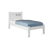 Cama Solteiro Paola Ii Branco Com Colchão Framar Móveis - 5
