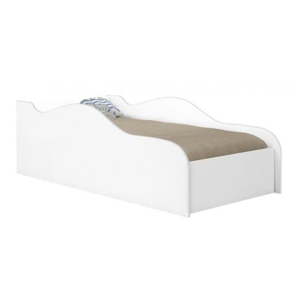 Cama Carro Infantil Branco Com Colchão - 1