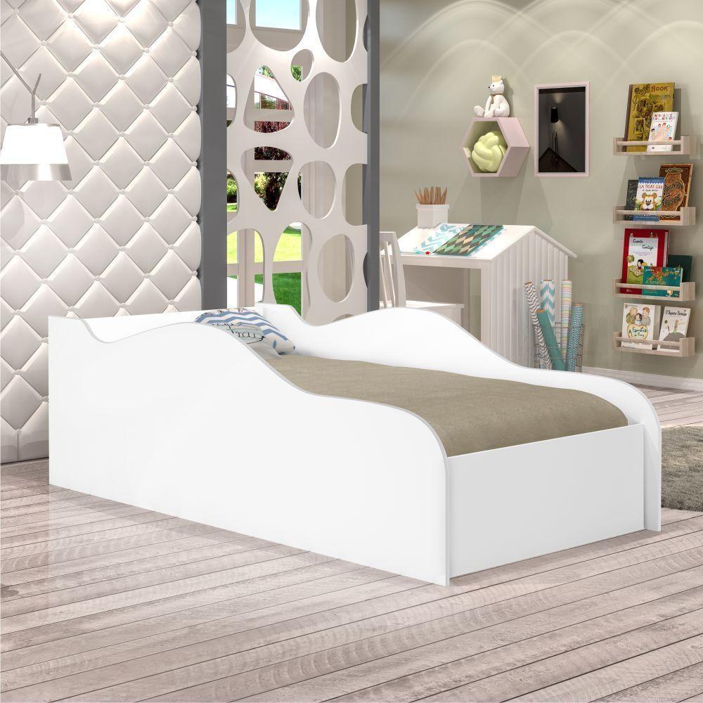 Cama Carro Infantil Branco Com Colchão - 4