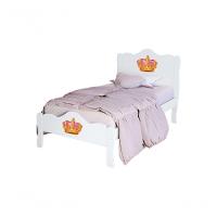 Cama Solteiro Princesa Emily Branco Com Colchão - 3