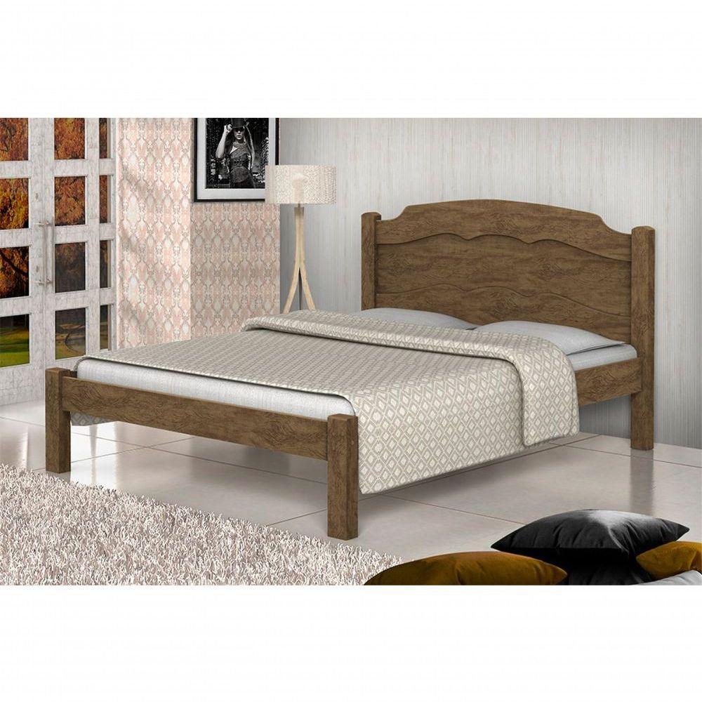 Cama Casal Maia Castanho Fosco - 1