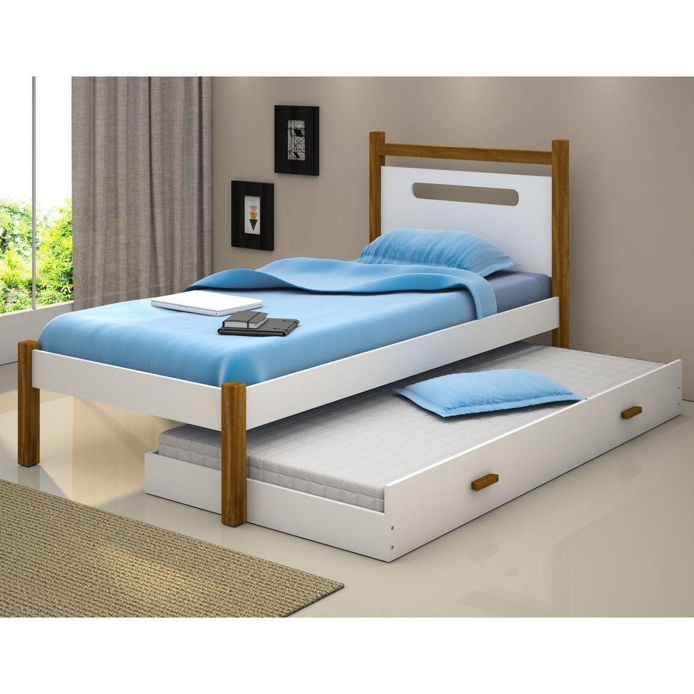 Cama Solteiro Helo Com Auxiliar - 1