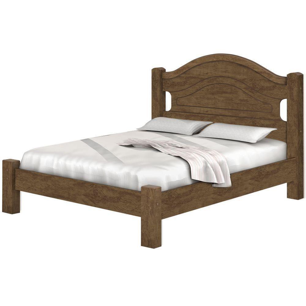 Cama Casal Mesquita Castanho Fosco - 1