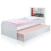 Cama Bibox Solteiro Cidade San Francisco Com Colchões - 4