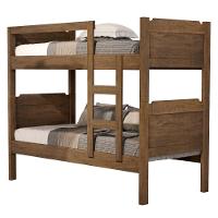 Beliche Kassandra Solteiro Castanho Com Colchões - 1