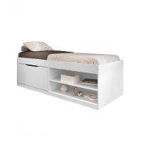 Cama Com Sapateira Solteiro 0,88 Branco - 3