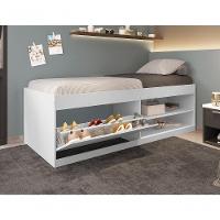 Cama Com Sapateira Solteiro 0,88 Branco - 4