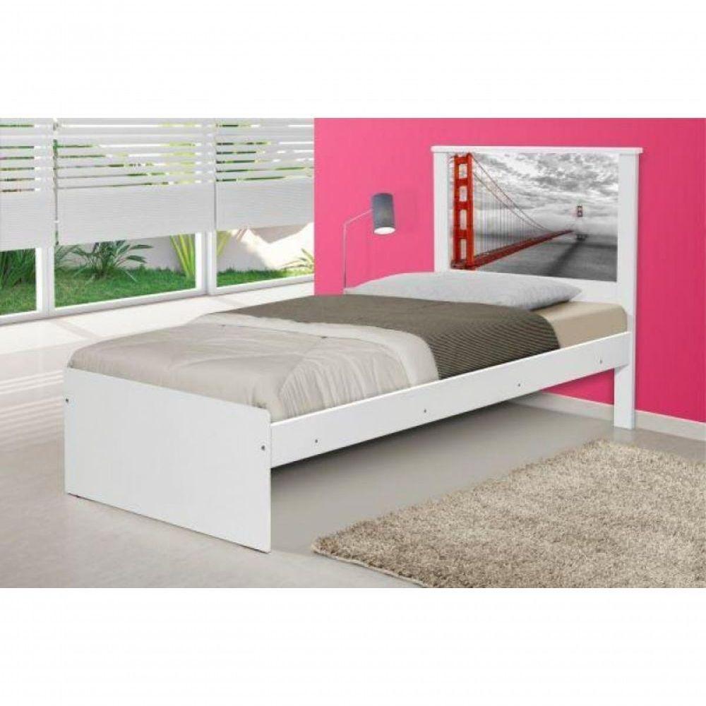 Cama Solteiro Cidade San Francisco Com Colchão - 1