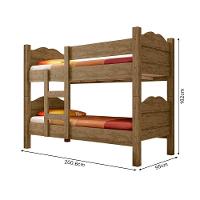 Beliche Multifuncional Que Vira 2 Camas Madrid Com Grades De Proteção - Canela - Cor: Marrom - 2