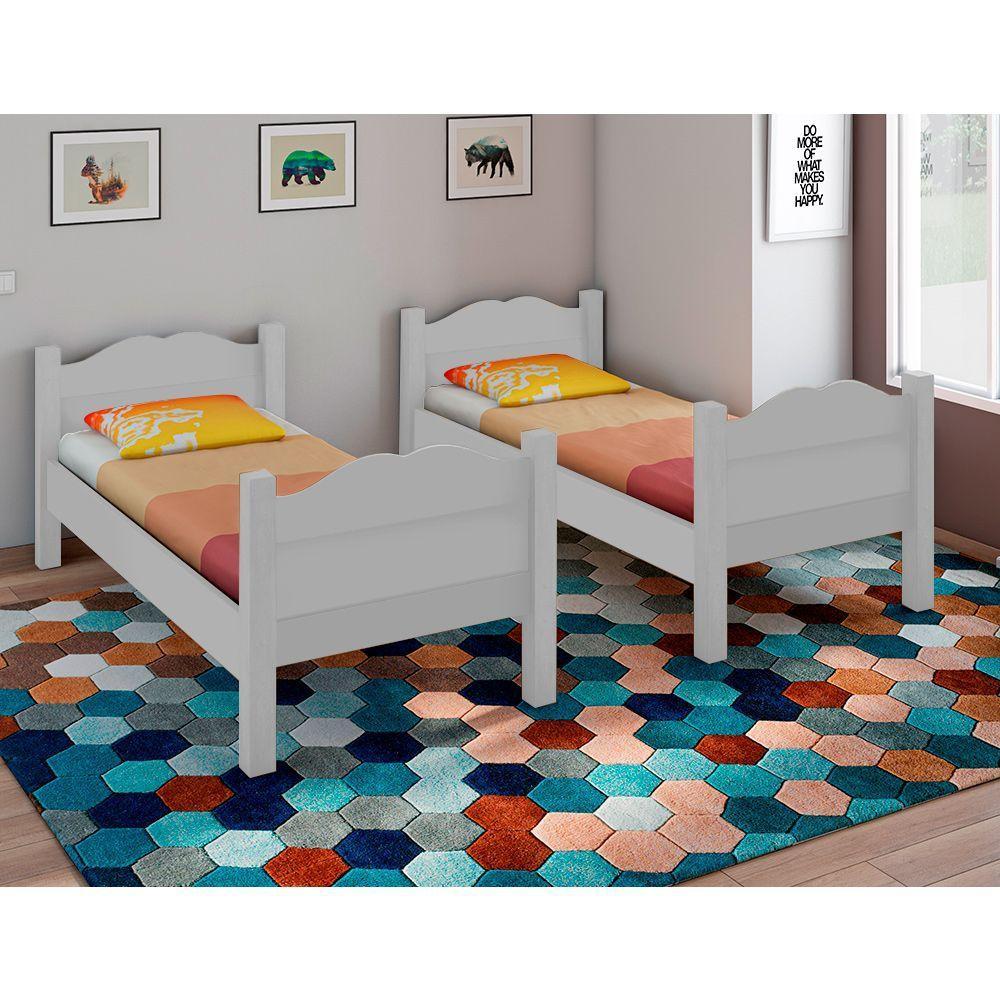 Beliche Multifuncional Que Vira 2 Camas Madrid Com Grades De Proteção Branco - Cor: Branco - 4