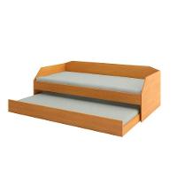 Bicama Solteiro Duo Com Cama Auxiliar Em Mdf Premium Nature - Cor: Bege - 3