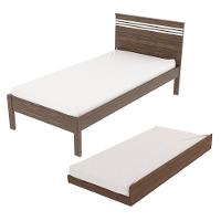 Cama Solteiro Com Auxiliarcm8010cm8008 Qt9 Nogal Branco - 1