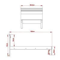 Cama Solteiro Com Auxiliarcm8010cm8008 Qt9 Nogal Branco - 6