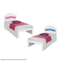 Cama Iris Solteiro 0,88cm Rosa/azul Com Colchão - Cambel - 3
