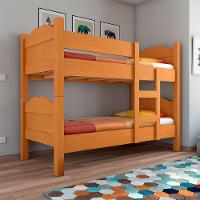 Beliche Multifuncional Que Vira 2 Camas Madrid Com Grades De Proteção - Nature - Cor: Marrom - 1