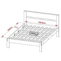 Cama Casal Cm8005 E 02 Mesas De Cabeceira Az1016 Qt3 Amendoa Branco Tecno Mobili Amendoa Branco - 8