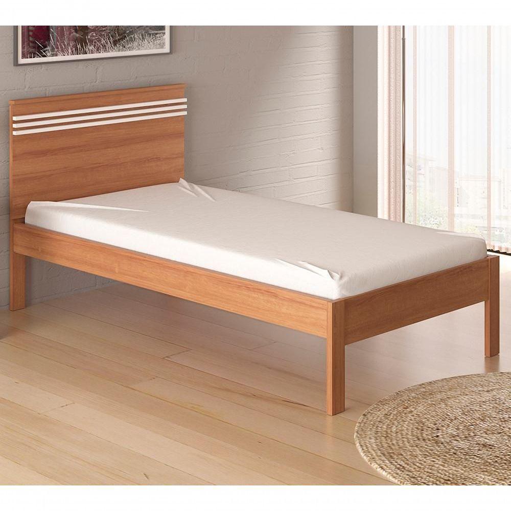 Cama Solteiro C/ Auxiliar Qt9 Amendoa Branco Amendoa Branco - 2