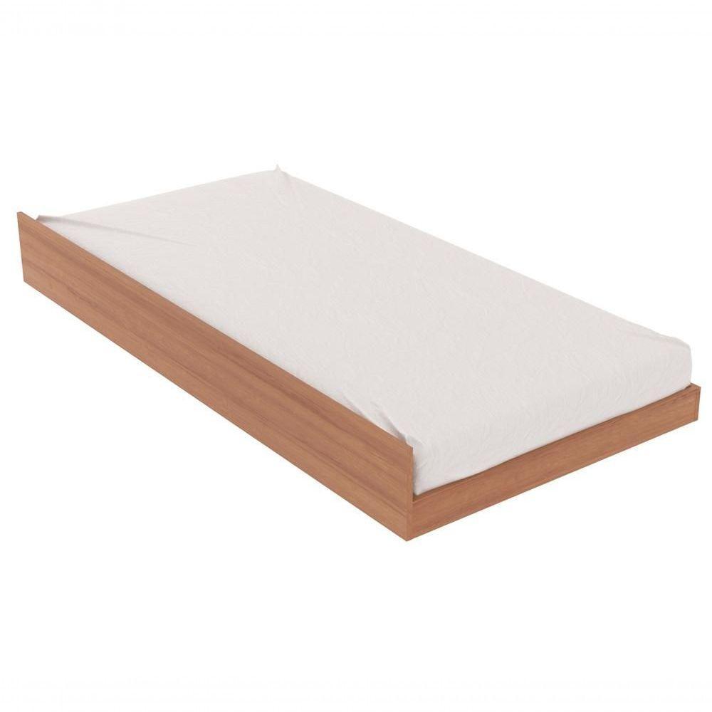 Cama Solteiro C/ Auxiliar Qt9 Amendoa Branco Amendoa Branco - 5
