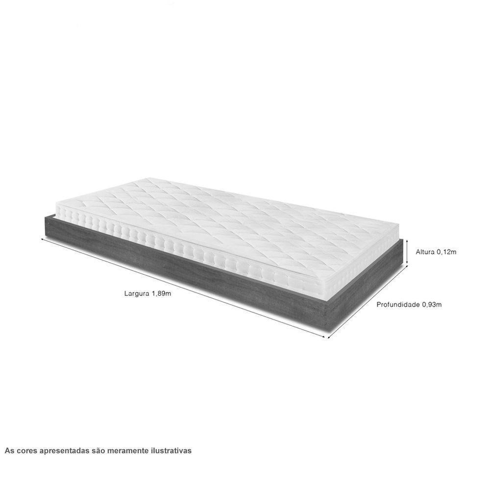 Cama Lara Solteiro Em Madeira Com Auxiliar Castanho - 2